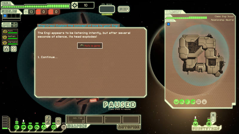 Illustration for article titled FTL: Faster Than Light Modded To Run A Marriage Proposal